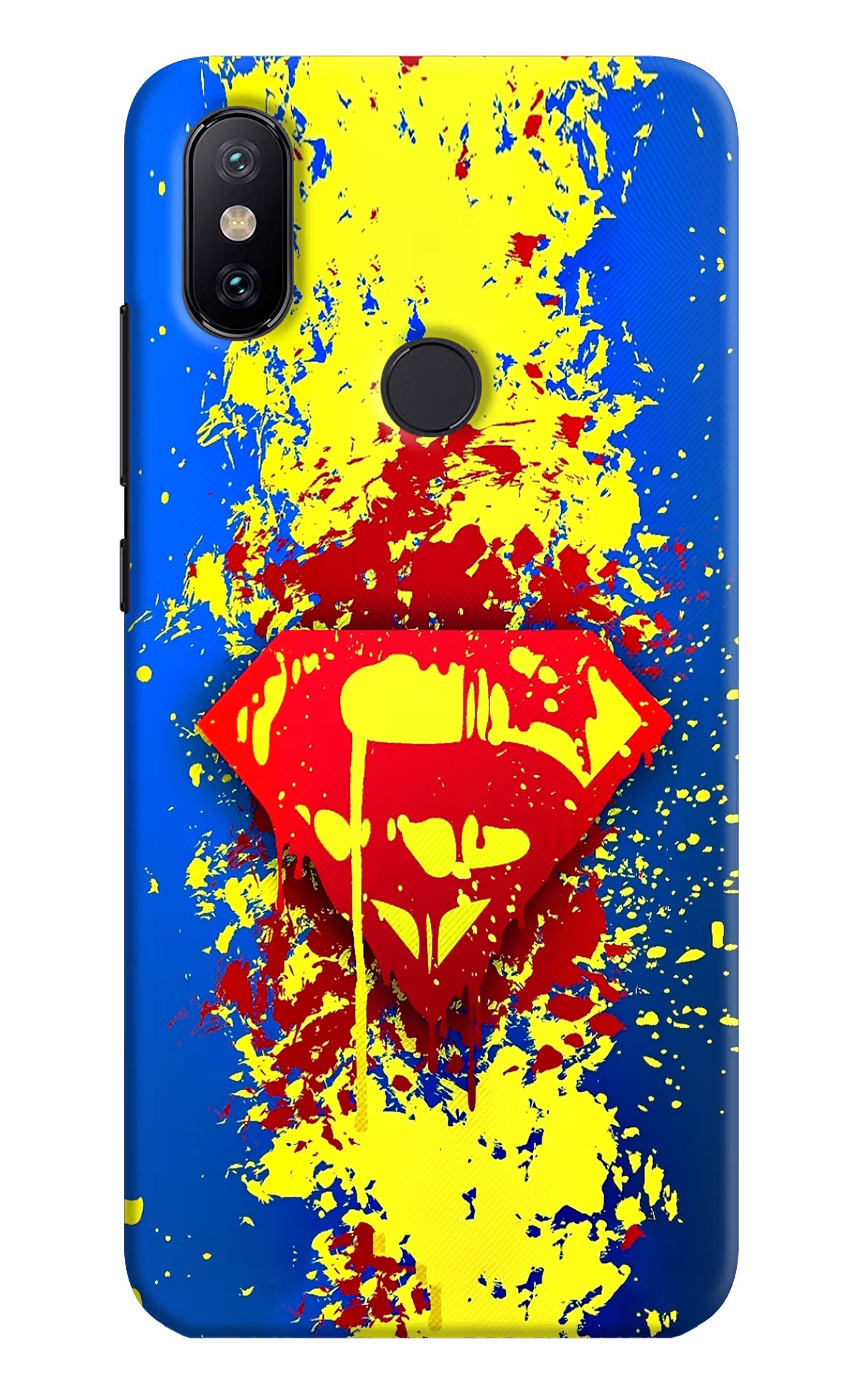 Superman logo Mi A2 Hard Case Back Cover by Casekaro
