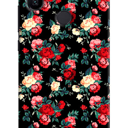 Rose Pattern Mi A2 Hard Case Back Cover by Casekaro