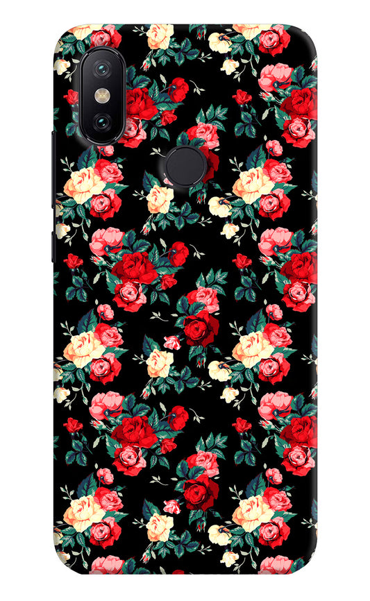 Rose Pattern Mi A2 Hard Case Back Cover by Casekaro
