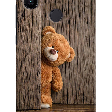 Teddy Wooden Mi A2 Hard Case Back Cover by Casekaro