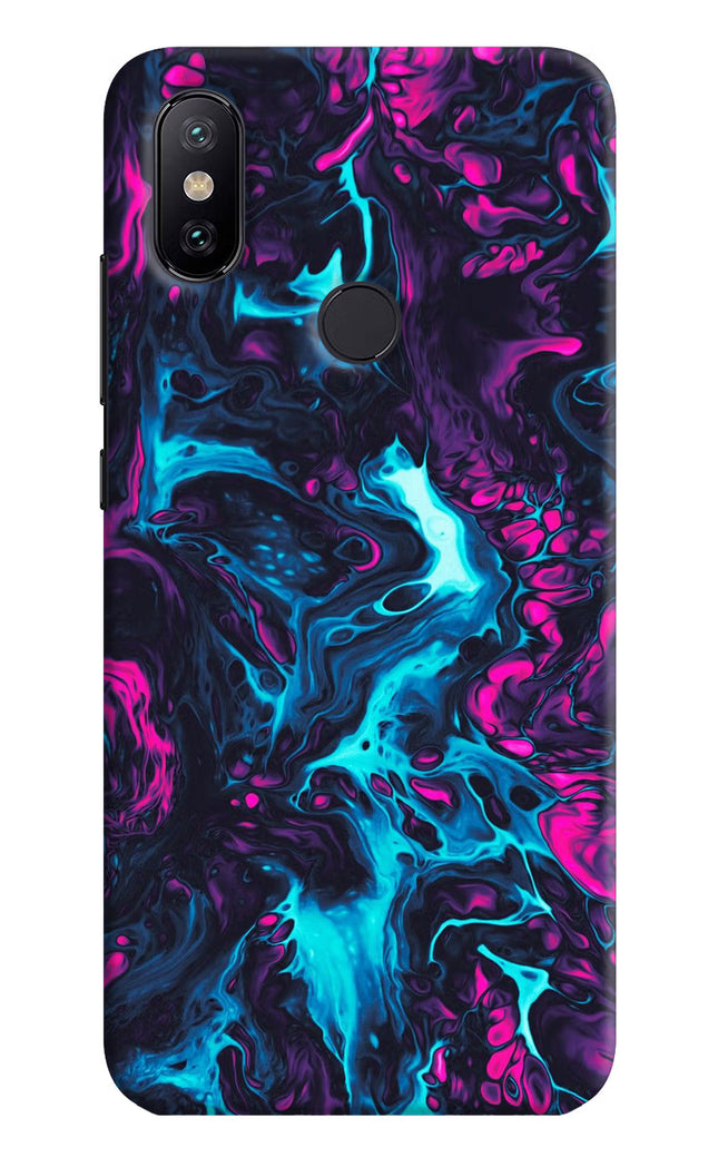 Abstract Mi A2 Hard Case Back Cover by Casekaro