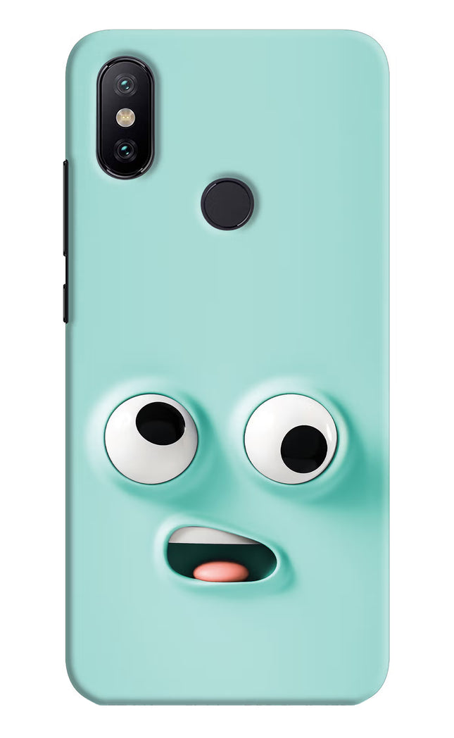 Funny Cartoon Mi A2 Hard Case Back Cover by Casekaro