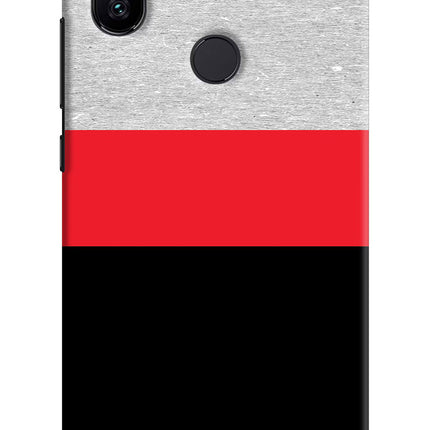 Tri Color Pattern Mi A2 Hard Case Back Cover by Casekaro