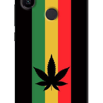 Weed Flag Mi A2 Hard Case Back Cover by Casekaro