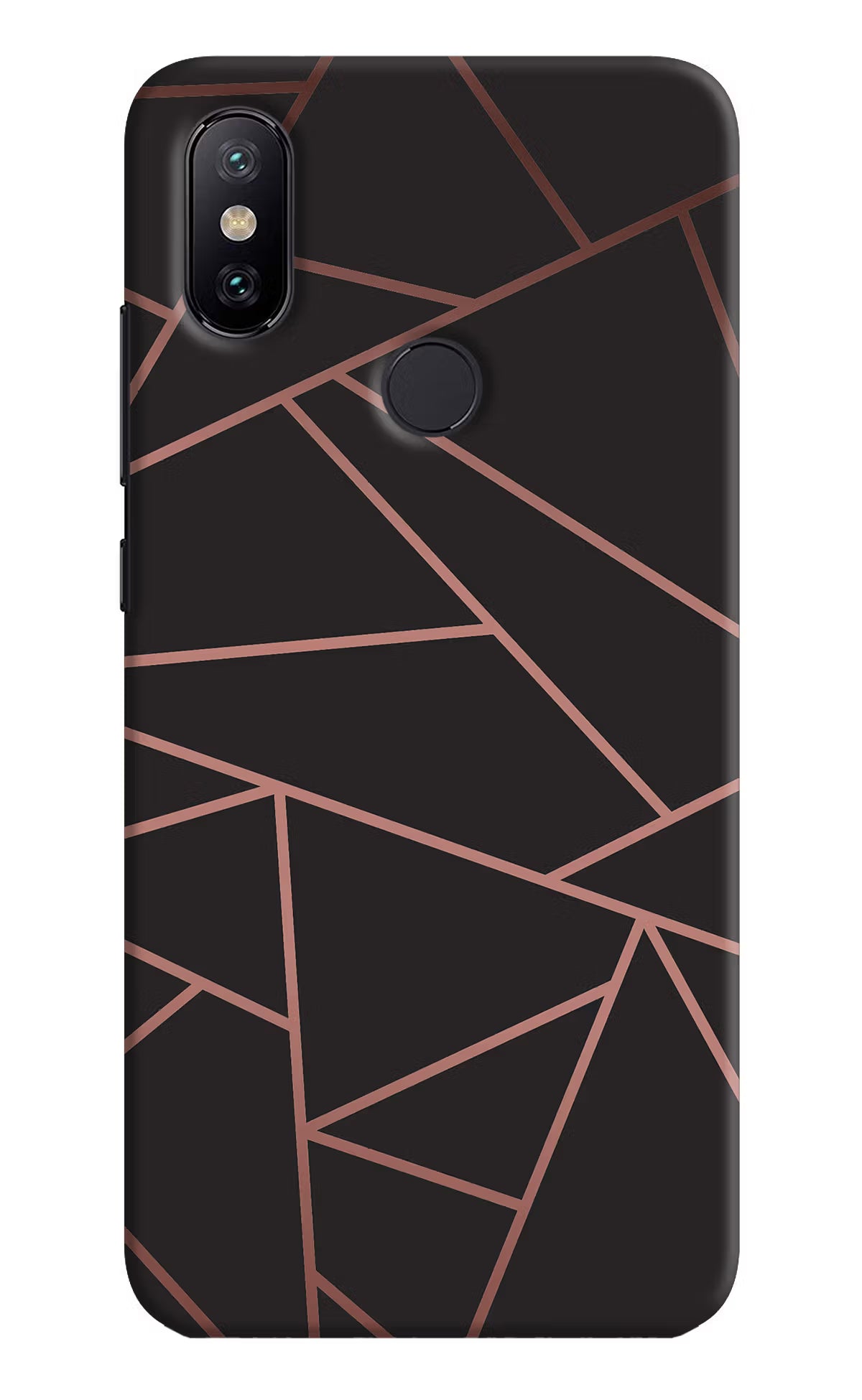 Geometric Pattern Mi A2 Hard Case Back Cover by Casekaro