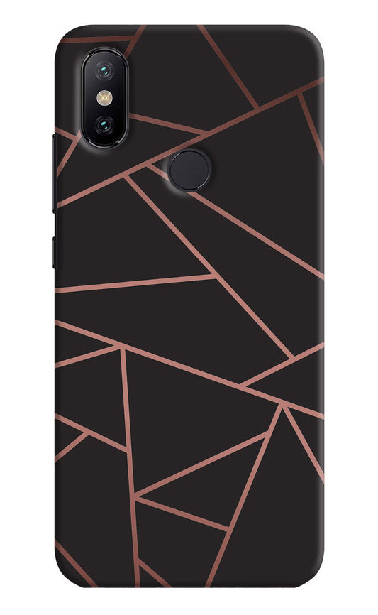 Geometric Pattern Mi A2 Hard Case Back Cover by Casekaro