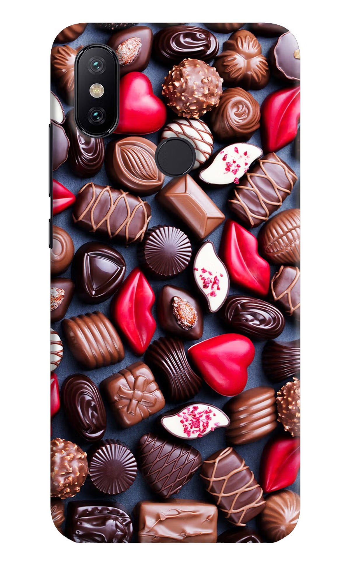 Chocolates Mi A2 Hard Case Back Cover by Casekaro