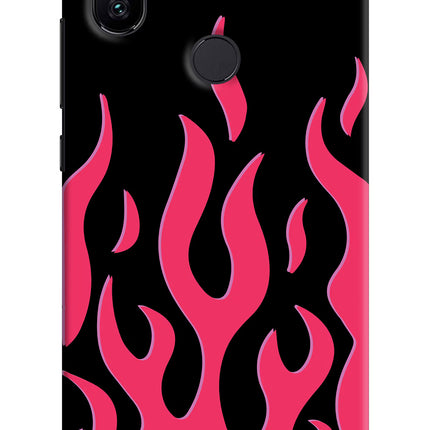 Fire Flames Mi A2 Hard Case Back Cover by Casekaro
