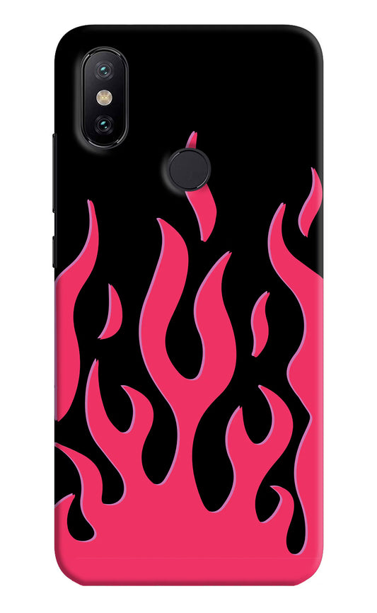 Fire Flames Mi A2 Hard Case Back Cover by Casekaro