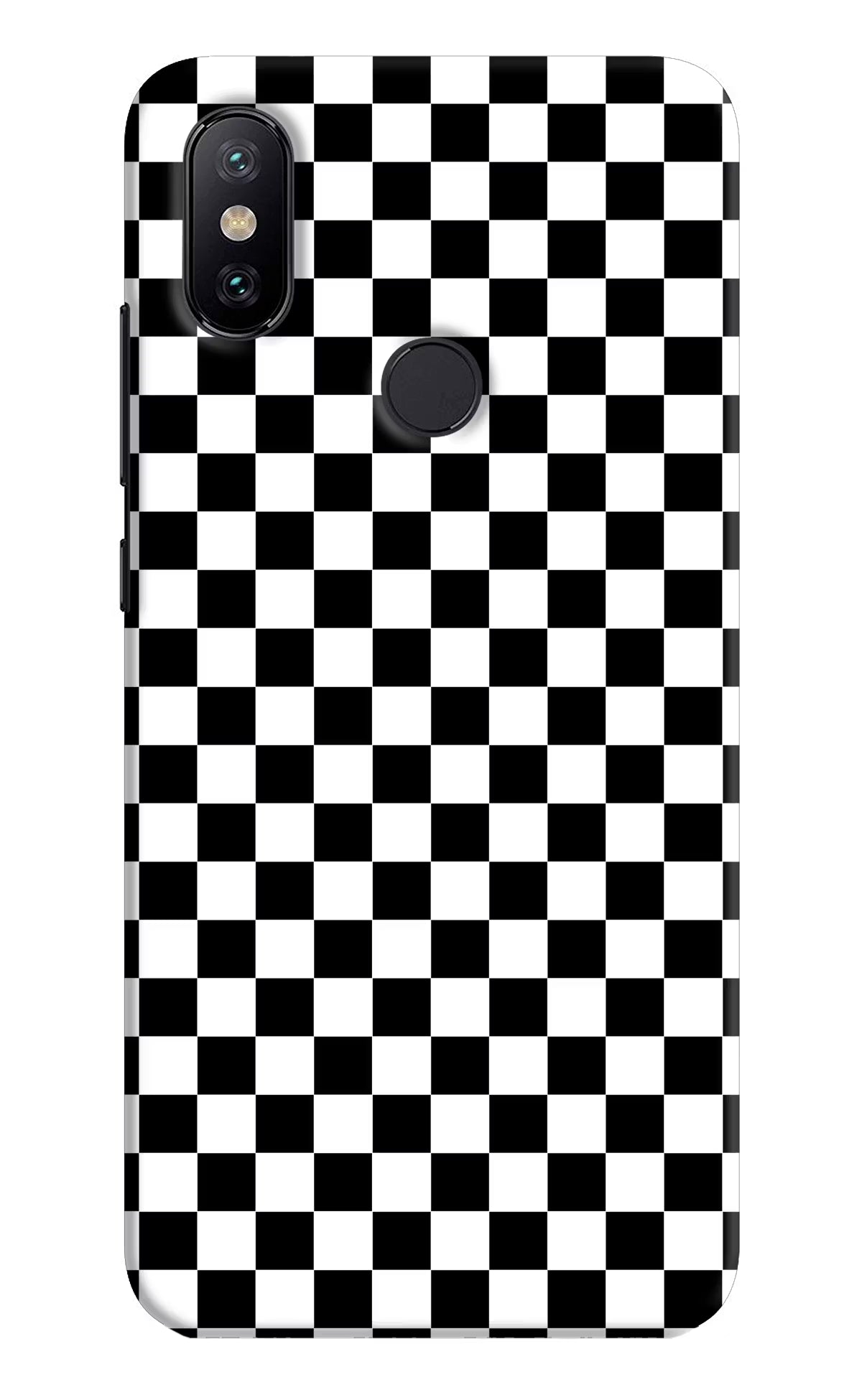 Chess Board Mi A2 Hard Case Back Cover by Casekaro