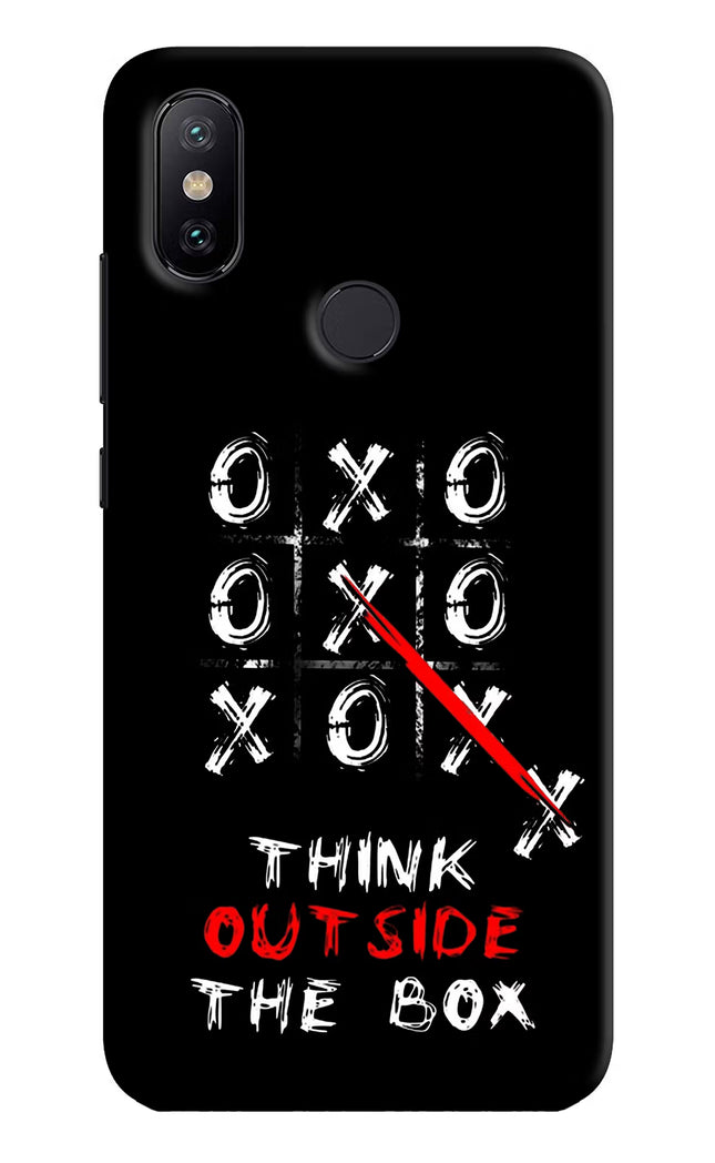 Think out of the BOX Mi A2 Hard Case Back Cover by Casekaro