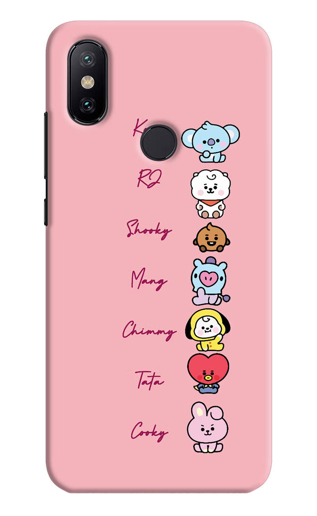 BTS names Mi A2 Hard Case Back Cover by Casekaro