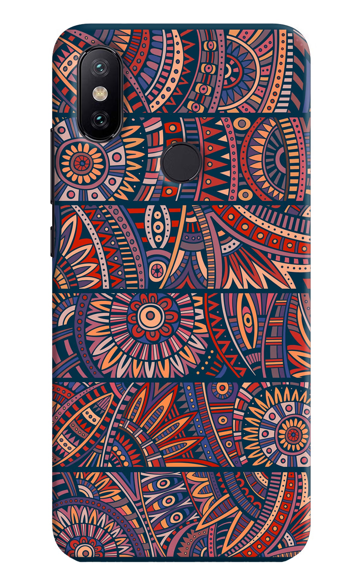 African Culture Design Mi A2 Hard Case Back Cover by Casekaro