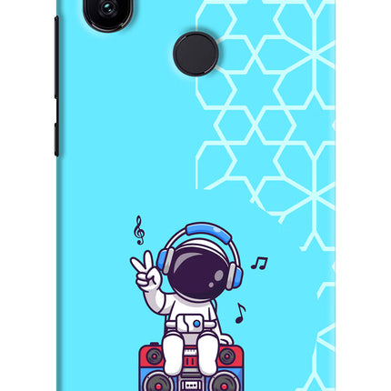 Cute Astronaut Chilling Mi A2 Hard Case Back Cover by Casekaro