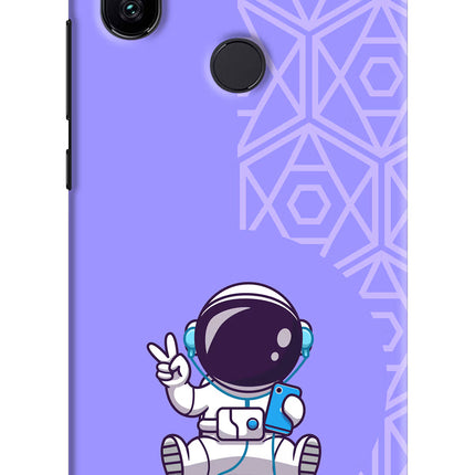 Cute Astronaut Chilling Mi A2 Hard Case Back Cover by Casekaro