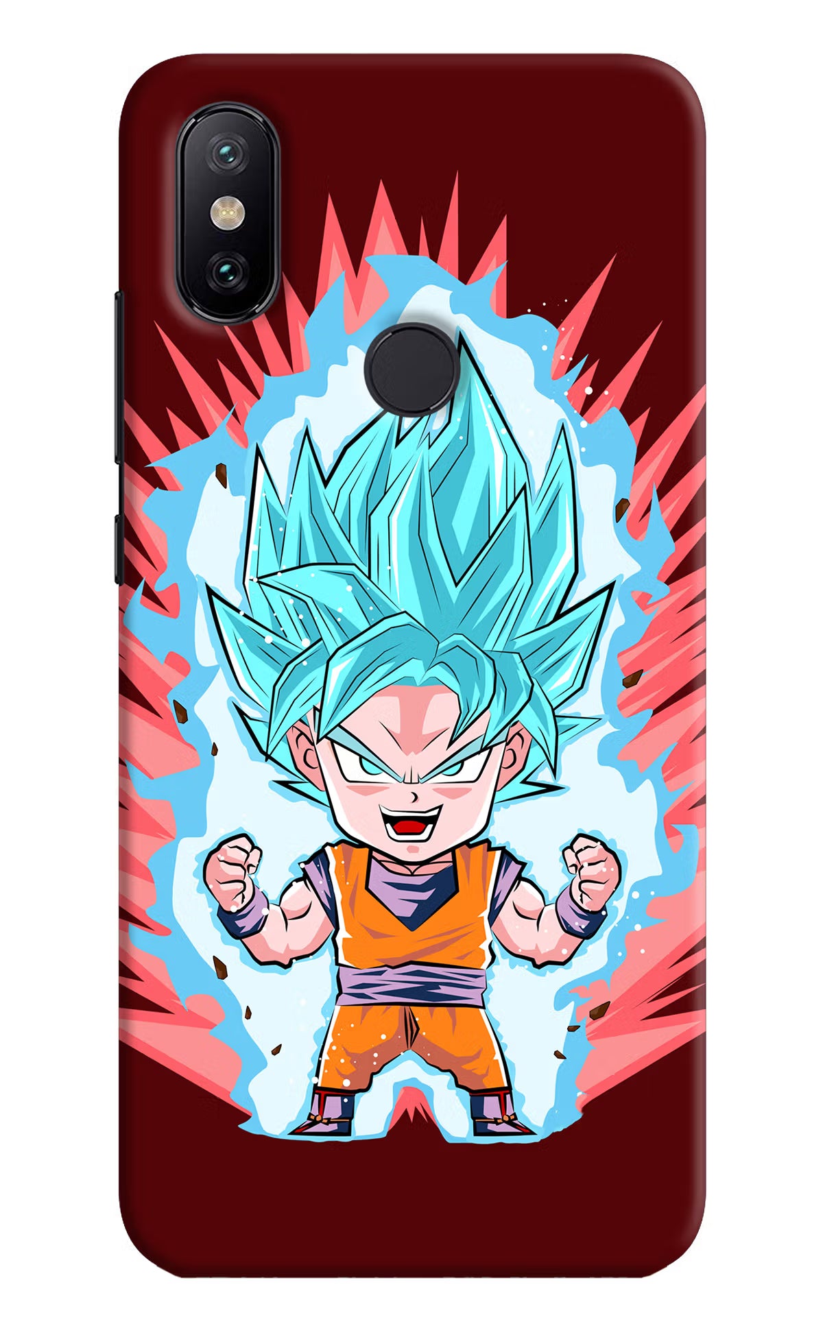 Goku Little Mi A2 Hard Case Back Cover by Casekaro