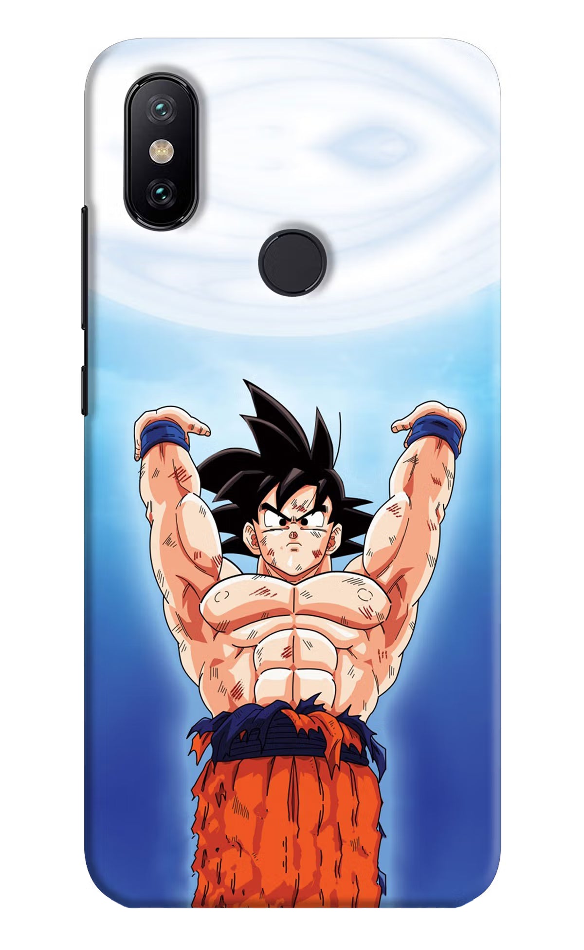 Goku Power Mi A2 Hard Case Back Cover by Casekaro