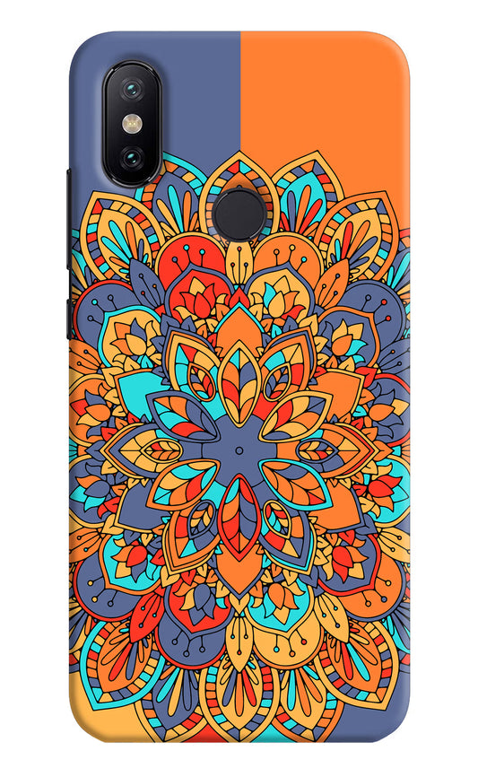 Color Mandala Mi A2 Hard Case Back Cover by Casekaro