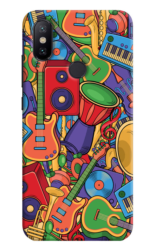 Music Instrument Doodle Mi A2 Hard Case Back Cover by Casekaro