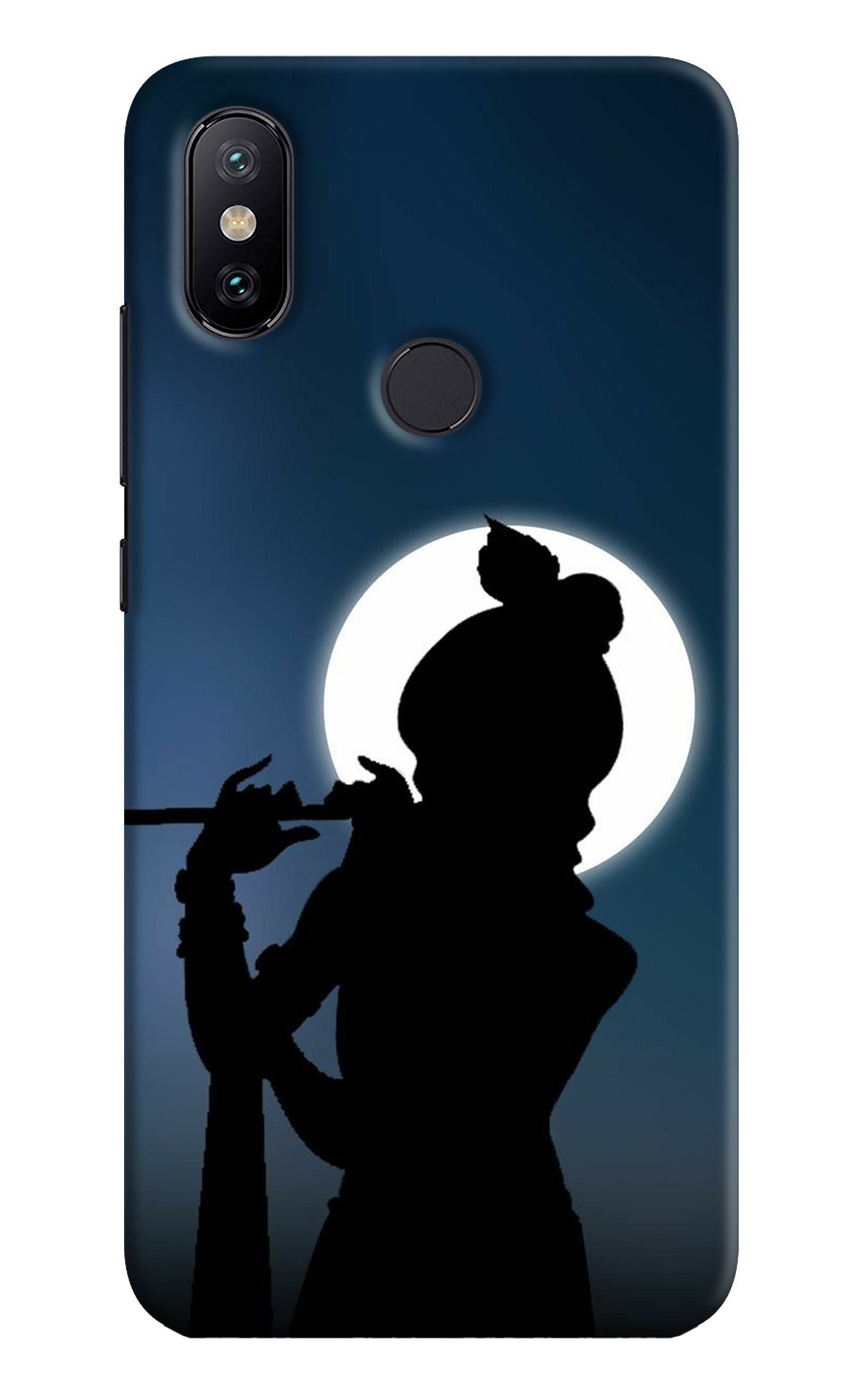 Shri Krishna Silhouette Mi A2 Back Cover