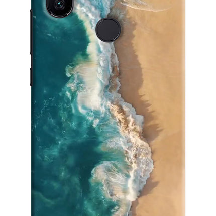 Ocean Beach Mi A2 Hard Case Back Cover by Casekaro