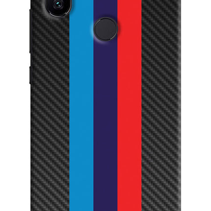 BMW Stripes Pattern Mi A2 Hard Case Back Cover by Casekaro