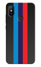 BMW Stripes Pattern Mi A2 Hard Case Back Cover by Casekaro