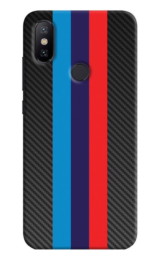 BMW Stripes Pattern Mi A2 Hard Case Back Cover by Casekaro