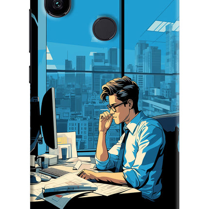 Focused Hustler (AI Generated) Mi A2 Hard Case Back Cover by Casekaro