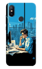 Focused Hustler (AI Generated) Mi A2 Hard Case Back Cover by Casekaro