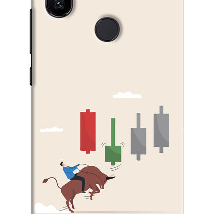 Bull Trading Momentum Mi A2 Hard Case Back Cover by Casekaro