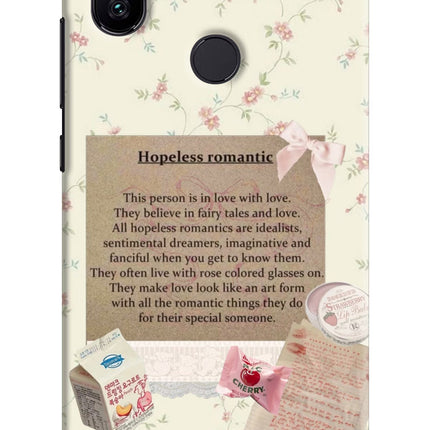 Hopeless Romantic Mi A2 Hard Case Back Cover by Casekaro