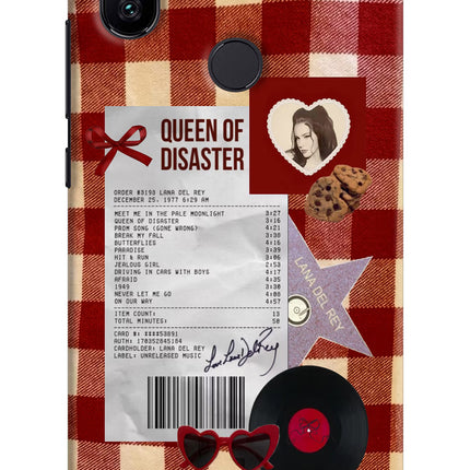 Queen of Disaster Mi A2 Hard Case Back Cover by Casekaro