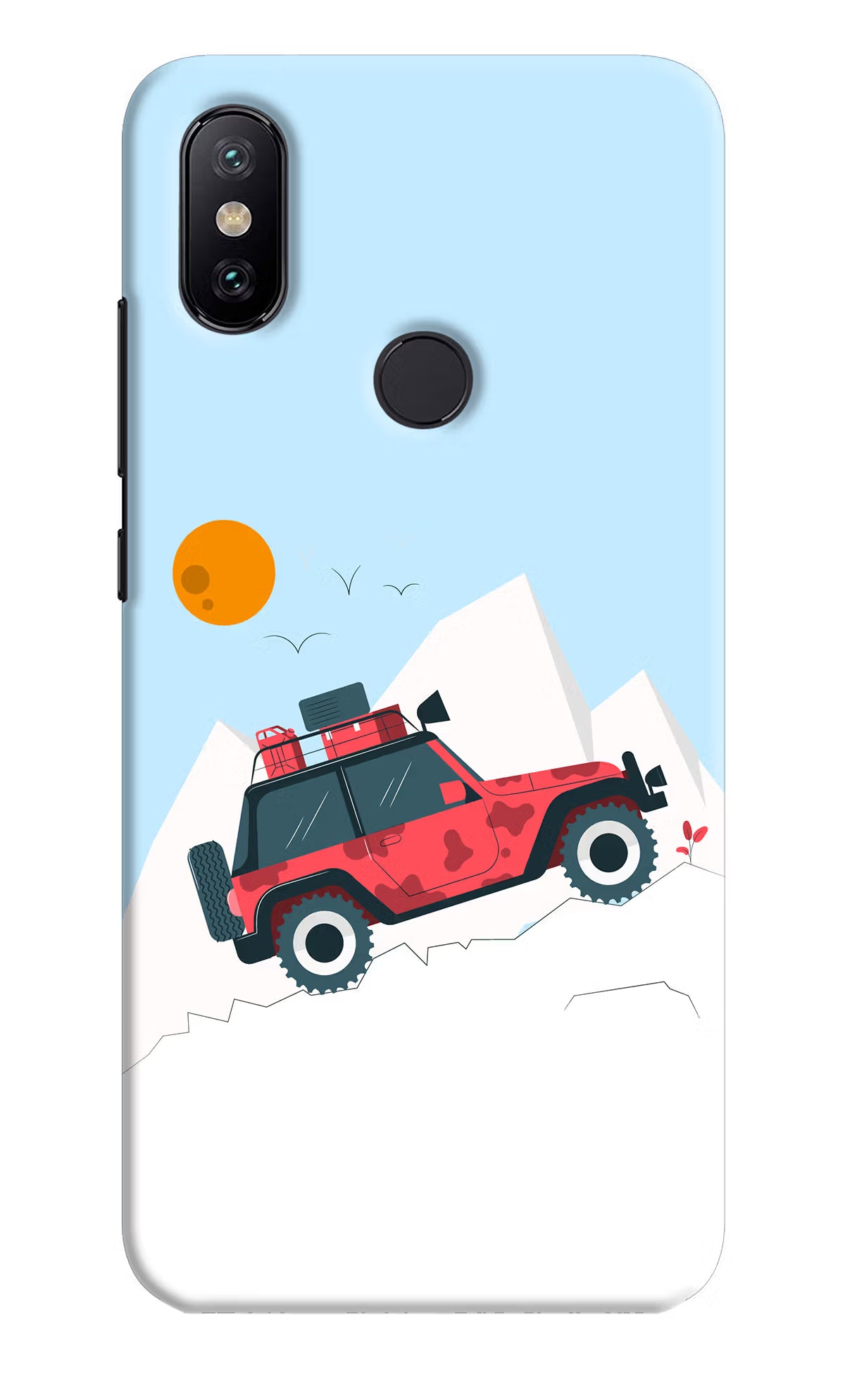 Mountain Trail Beast Mi A2 Hard Case Back Cover by Casekaro