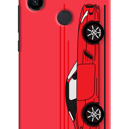 Red Velocity Mi A2 Hard Case Back Cover by Casekaro