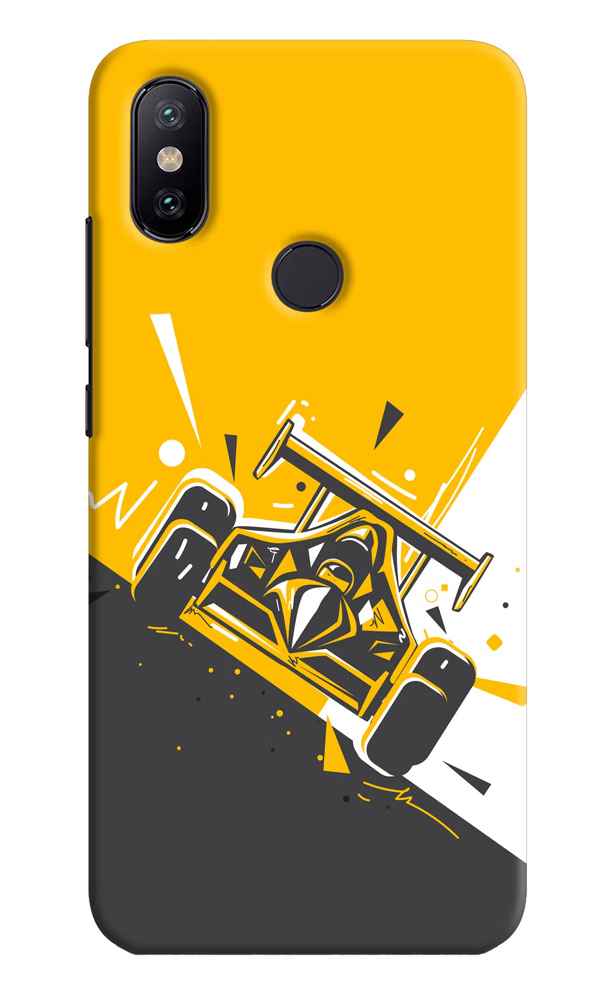 Track King Mi A2 Hard Case Back Cover by Casekaro