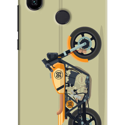 Vertical Speedster Mi A2 Hard Case Back Cover by Casekaro