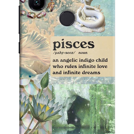 Pisces Zodiac Mi A2 Hard Case Back Cover by Casekaro