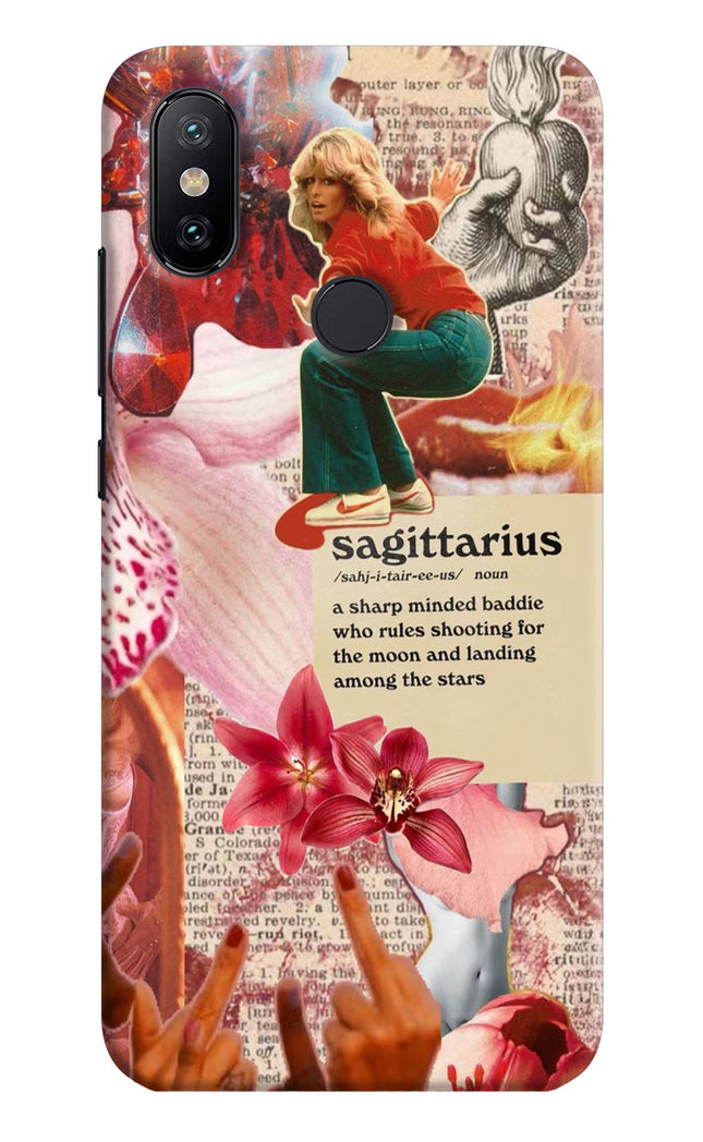 Sagittarius Zodiac Mi A2 Hard Case Back Cover by Casekaro