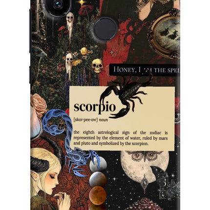 Scorpio Zodiac Mi A2 Hard Case Back Cover by Casekaro