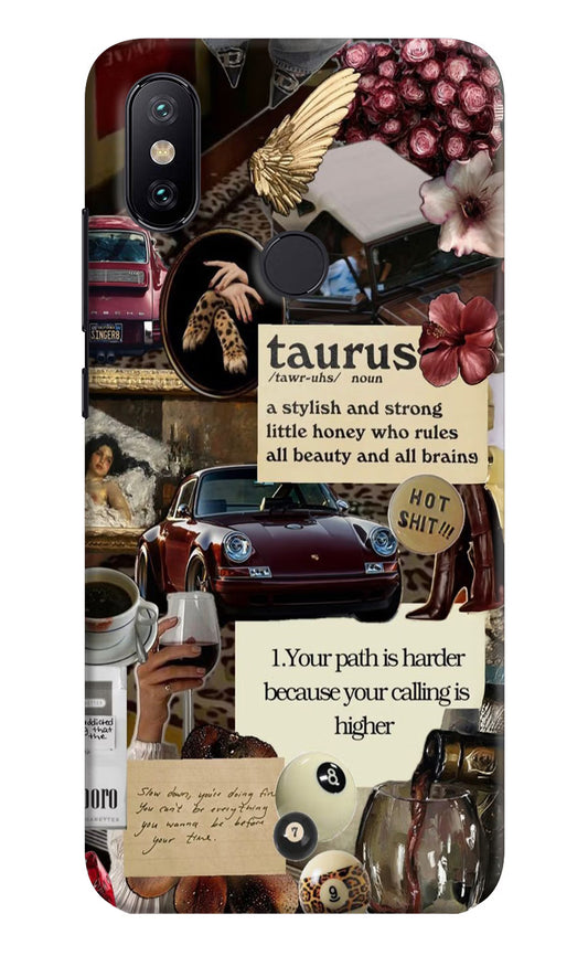 Taurus Zodiac Mi A2 Hard Case Back Cover by Casekaro