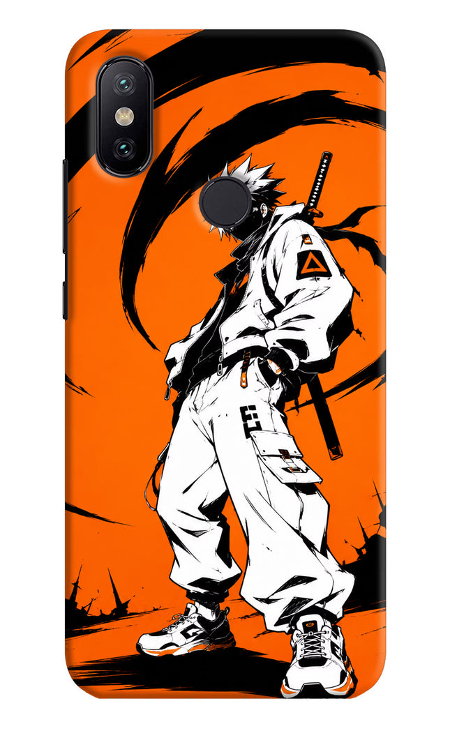 Street Samurai  Mi A2 Hard Case Back Cover by Casekaro