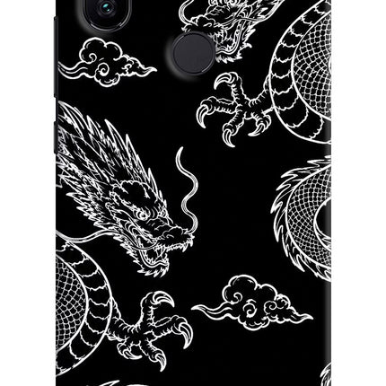 Twin Dragons Mi A2 Hard Case Back Cover by Casekaro