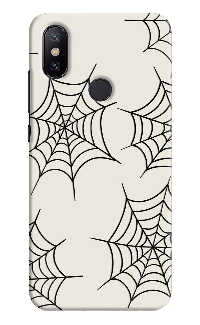 Spider Web Mi A2 Hard Case Back Cover by Casekaro