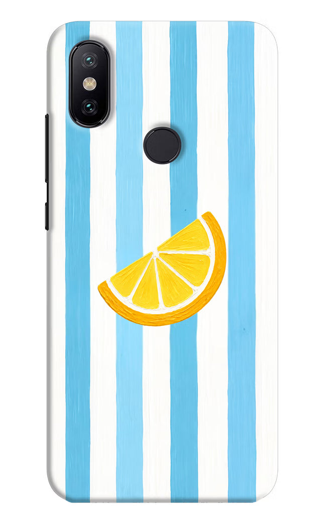 Summer Lemon Mi A2 Hard Case Back Cover by Casekaro