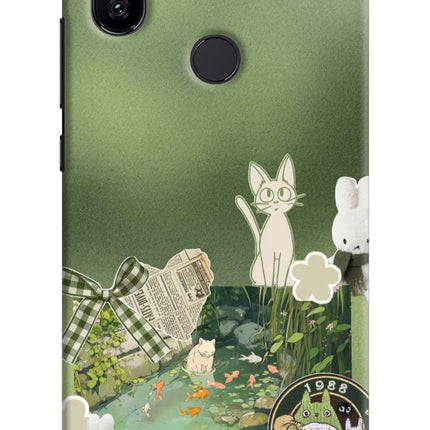 Aesthetic anime Mi A2 Hard Case Back Cover by Casekaro