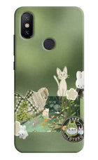 Aesthetic anime Mi A2 Hard Case Back Cover by Casekaro
