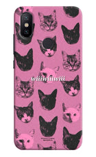 Pink Cats Mi A2 Hard Case Back Cover by Casekaro