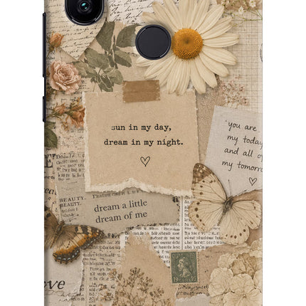 Vintage case Mi A2 Hard Case Back Cover by Casekaro