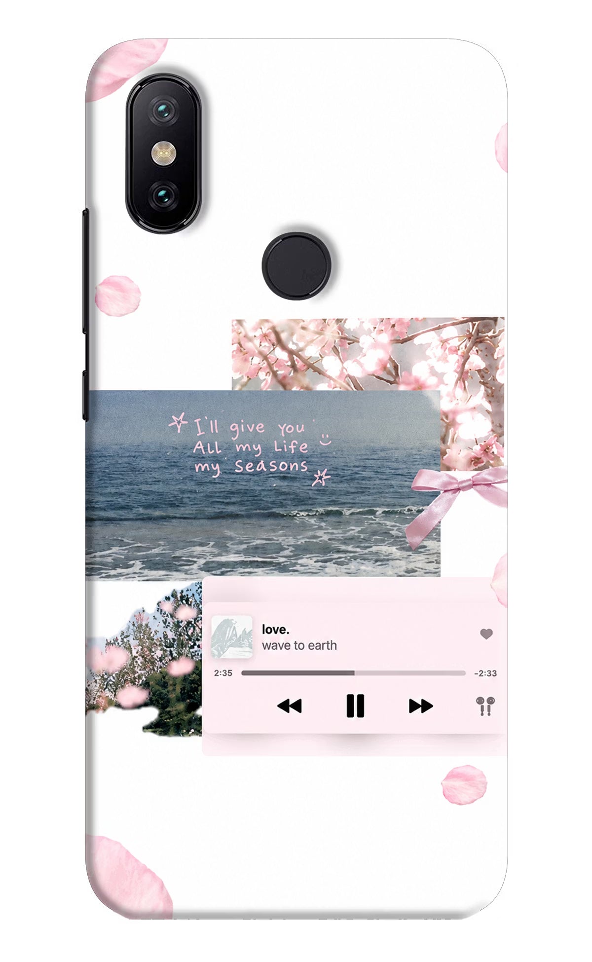 Wave to earth Mi A2 Back Cover